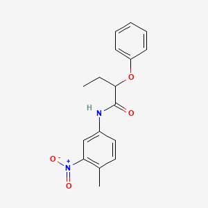 molecular formula C17H18N2O4 B5184412 N-(4-methyl-3-nitrophenyl)-2-phenoxybutanamide 