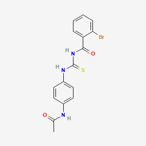 molecular formula C16H14BrN3O2S B5184479 N-({[4-(acetylamino)phenyl]amino}carbonothioyl)-2-bromobenzamide 