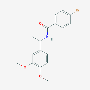 molecular formula C17H18BrNO3 B5184500 4-bromo-N-[1-(3,4-dimethoxyphenyl)ethyl]benzamide 