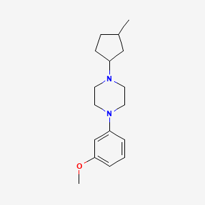 molecular formula C17H26N2O B5184520 1-(3-methoxyphenyl)-4-(3-methylcyclopentyl)piperazine 