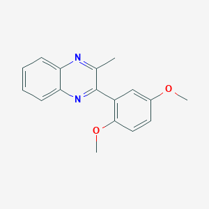 molecular formula C17H16N2O2 B5184549 2-(2,5-dimethoxyphenyl)-3-methylquinoxaline 