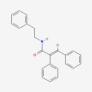 molecular formula C23H21NO B5184554 2,3-diphenyl-N-(2-phenylethyl)acrylamide 