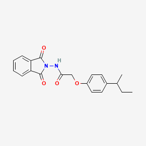 molecular formula C20H20N2O4 B5184653 2-(4-sec-butylphenoxy)-N-(1,3-dioxo-1,3-dihydro-2H-isoindol-2-yl)acetamide 