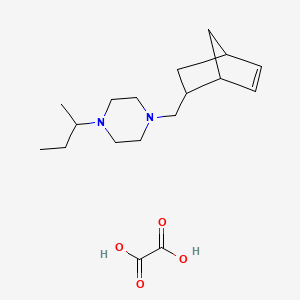 molecular formula C18H30N2O4 B5184671 1-(bicyclo[2.2.1]hept-5-en-2-ylmethyl)-4-sec-butylpiperazine oxalate 