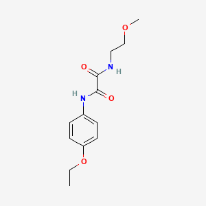 molecular formula C13H18N2O4 B5184697 N-(4-ethoxyphenyl)-N'-(2-methoxyethyl)ethanediamide 
