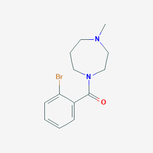 molecular formula C13H17BrN2O B5184735 1-(2-bromobenzoyl)-4-methyl-1,4-diazepane 
