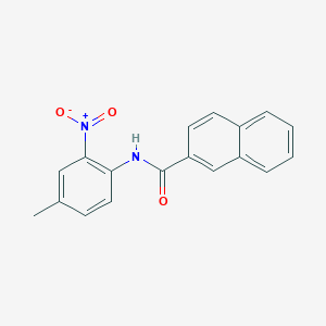 molecular formula C18H14N2O3 B5184742 N-(4-methyl-2-nitrophenyl)-2-naphthamide 