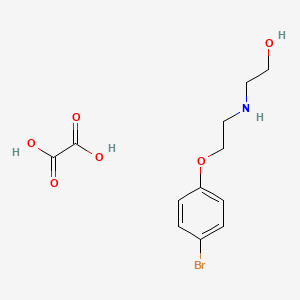 molecular formula C12H16BrNO6 B5184763 2-{[2-(4-bromophenoxy)ethyl]amino}ethanol ethanedioate (salt) 