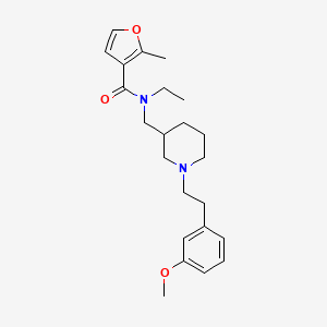 molecular formula C23H32N2O3 B5184818 N-ethyl-N-({1-[2-(3-methoxyphenyl)ethyl]-3-piperidinyl}methyl)-2-methyl-3-furamide 