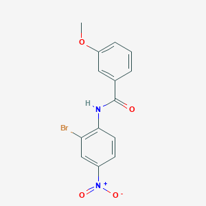 molecular formula C14H11BrN2O4 B5184892 N-(2-bromo-4-nitrophenyl)-3-methoxybenzamide 