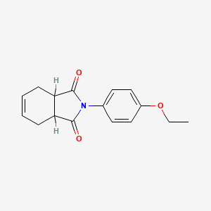molecular formula C16H17NO3 B5184967 2-(4-ethoxyphenyl)-3a,4,7,7a-tetrahydro-1H-isoindole-1,3(2H)-dione CAS No. 55680-87-0