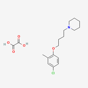 molecular formula C18H26ClNO5 B5185079 1-[4-(4-chloro-2-methylphenoxy)butyl]piperidine oxalate 