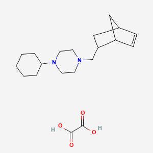 molecular formula C20H32N2O4 B5185107 1-(bicyclo[2.2.1]hept-5-en-2-ylmethyl)-4-cyclohexylpiperazine oxalate 