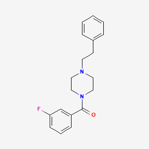 molecular formula C19H21FN2O B5185136 1-(3-fluorobenzoyl)-4-(2-phenylethyl)piperazine 