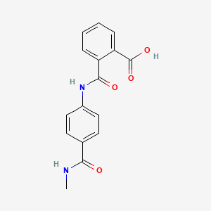 molecular formula C16H14N2O4 B5185245 2-[({4-[(methylamino)carbonyl]phenyl}amino)carbonyl]benzoic acid 