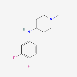 molecular formula C12H16F2N2 B5185313 N-(3,4-difluorophenyl)-1-methyl-4-piperidinamine 