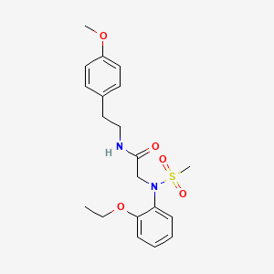 molecular formula C20H26N2O5S B5185383 N~2~-(2-ethoxyphenyl)-N~1~-[2-(4-methoxyphenyl)ethyl]-N~2~-(methylsulfonyl)glycinamide 