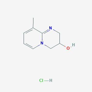 molecular formula C9H13ClN2O B5185396 9-methyl-3,4-dihydro-2H-pyrido[1,2-a]pyrimidin-3-ol hydrochloride 