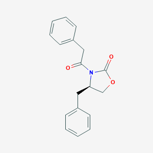 molecular formula C18H17NO3 B051854 (4R)-4-苄基-3-(苯乙酰基)-1,3-恶唑烷-2-酮 CAS No. 144838-82-4