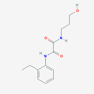 molecular formula C13H18N2O3 B5185424 N-(2-ethylphenyl)-N'-(3-hydroxypropyl)ethanediamide 