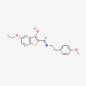 5-ethoxy-2-({[2-(4-methoxyphenyl)ethyl]amino}methylene)-1-benzothiophen-3(2H)-one