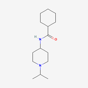 molecular formula C15H28N2O B5185479 N-(1-isopropyl-4-piperidinyl)cyclohexanecarboxamide 