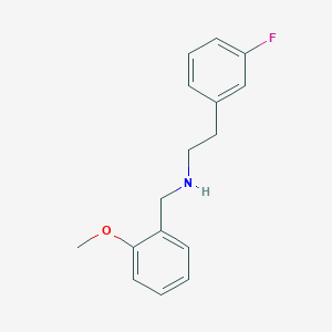 molecular formula C16H18FNO B5185488 2-(3-fluorophenyl)-N-(2-methoxybenzyl)ethanamine 