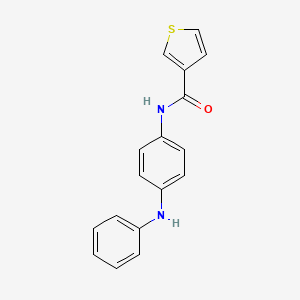 molecular formula C17H14N2OS B5185498 N-(4-anilinophenyl)-3-thiophenecarboxamide 