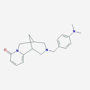 molecular formula C20H25N3O B5185558 11-[4-(dimethylamino)benzyl]-7,11-diazatricyclo[7.3.1.0~2,7~]trideca-2,4-dien-6-one 