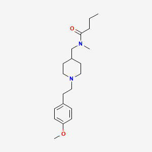 N-({1-[2-(4-methoxyphenyl)ethyl]-4-piperidinyl}methyl)-N-methylbutanamide