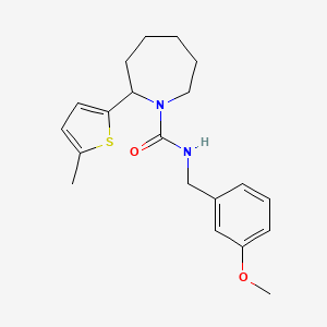 molecular formula C20H26N2O2S B5185690 N-(3-methoxybenzyl)-2-(5-methyl-2-thienyl)-1-azepanecarboxamide 