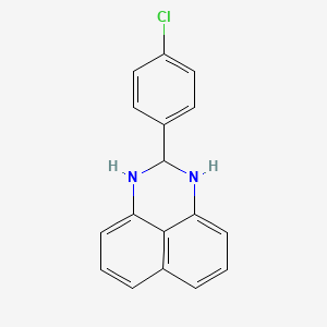 molecular formula C17H13ClN2 B5185709 2-(4-chlorophenyl)-2,3-dihydro-1H-perimidine 