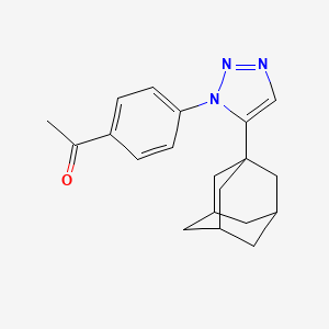 molecular formula C20H23N3O B5185729 1-{4-[5-(1-adamantyl)-1H-1,2,3-triazol-1-yl]phenyl}ethanone 