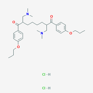 2,7-bis[(dimethylamino)methyl]-1,8-bis(4-propoxyphenyl)-1,8-octanedione dihydrochloride