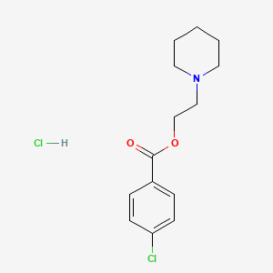 molecular formula C14H19Cl2NO2 B5185810 2-(1-piperidinyl)ethyl 4-chlorobenzoate hydrochloride 