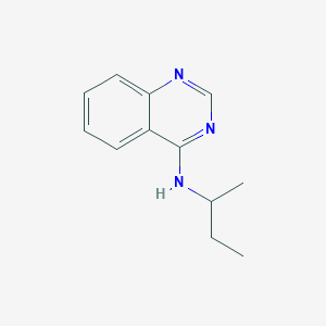molecular formula C12H15N3 B5185948 N-(sec-butyl)-4-quinazolinamine 
