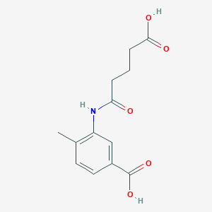 3-[(4-carboxybutanoyl)amino]-4-methylbenzoic acid
