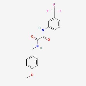 molecular formula C17H15F3N2O3 B5186048 N-(4-methoxybenzyl)-N'-[3-(trifluoromethyl)phenyl]ethanediamide 