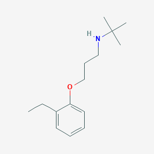 molecular formula C15H25NO B5186054 N-(tert-butyl)-3-(2-ethylphenoxy)-1-propanamine 