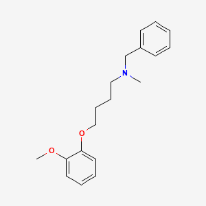 molecular formula C19H25NO2 B5186091 N-benzyl-4-(2-methoxyphenoxy)-N-methyl-1-butanamine 