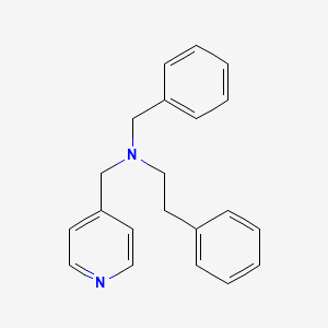 molecular formula C21H22N2 B5186127 N-benzyl-2-phenyl-N-(4-pyridinylmethyl)ethanamine 