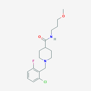 1-(2-chloro-6-fluorobenzyl)-N-(3-methoxypropyl)-4-piperidinecarboxamide