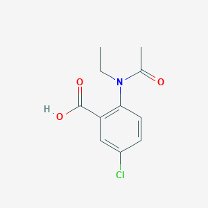 molecular formula C11H12ClNO3 B5186187 2-[acetyl(ethyl)amino]-5-chlorobenzoic acid 