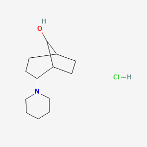 molecular formula C13H24ClNO B5186266 2-(1-piperidinyl)bicyclo[3.2.1]octan-8-ol hydrochloride 