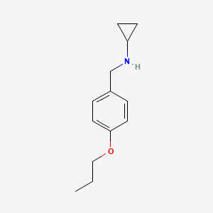 molecular formula C13H19NO B5186297 N-(4-propoxybenzyl)cyclopropanamine 