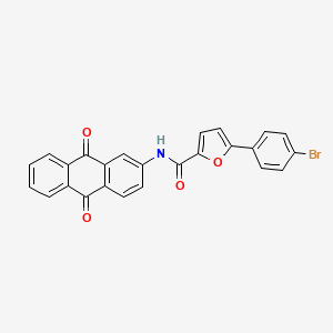 molecular formula C25H14BrNO4 B5186328 5-(4-bromophenyl)-N-(9,10-dioxo-9,10-dihydro-2-anthracenyl)-2-furamide 