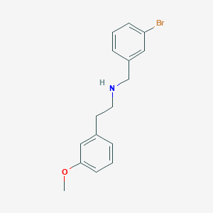 molecular formula C16H18BrNO B5186351 (3-bromobenzyl)[2-(3-methoxyphenyl)ethyl]amine 