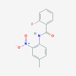 molecular formula C14H11FN2O3 B5186434 2-fluoro-N-(4-methyl-2-nitrophenyl)benzamide 