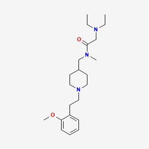 molecular formula C22H37N3O2 B5186460 N~2~,N~2~-diethyl-N~1~-({1-[2-(2-methoxyphenyl)ethyl]-4-piperidinyl}methyl)-N~1~-methylglycinamide 
