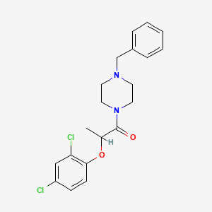 molecular formula C20H22Cl2N2O2 B5186531 1-benzyl-4-[2-(2,4-dichlorophenoxy)propanoyl]piperazine 